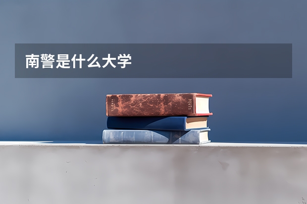 南警是什么大学