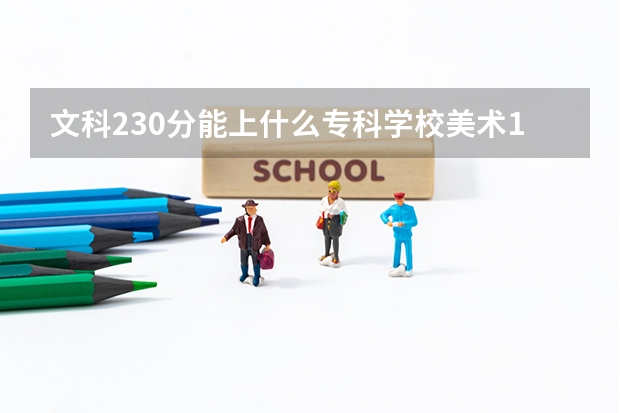 文科230分能上什么专科学校美术179能报