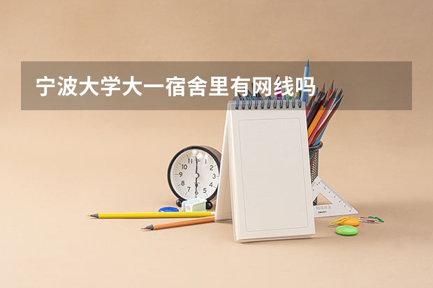 宁波大学大一宿舍里有网线吗