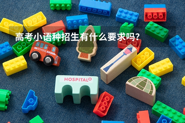 高考小语种招生有什么要求吗？