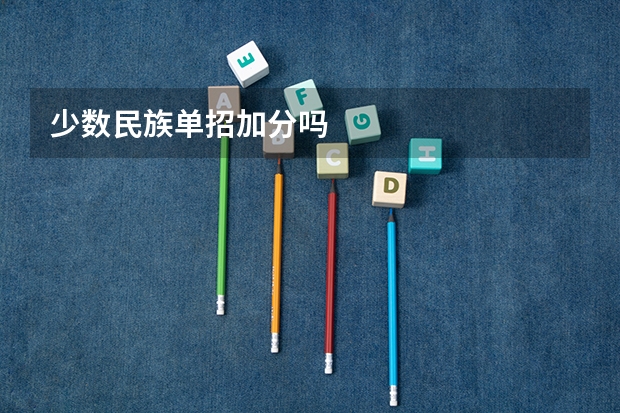 少数民族单招加分吗