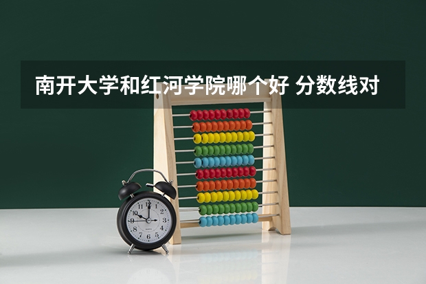 南开大学和红河学院哪个好 分数线对比
