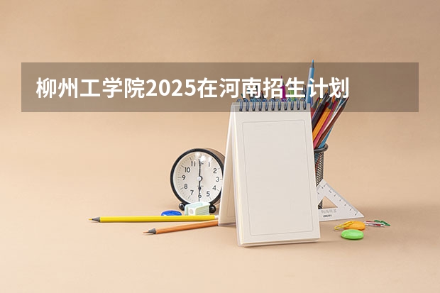 柳州工学院2025在河南招生计划