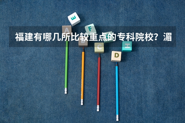 福建有哪几所比较重点的专科院校？湄洲湾职业技术学院算什么等级，这所学校会计专科录取线又是多少？