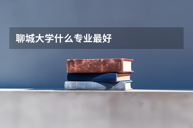 聊城大学什么专业最好
