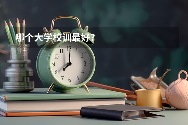 哪个大学校训最好？