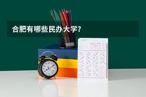 合肥有哪些民办大学？