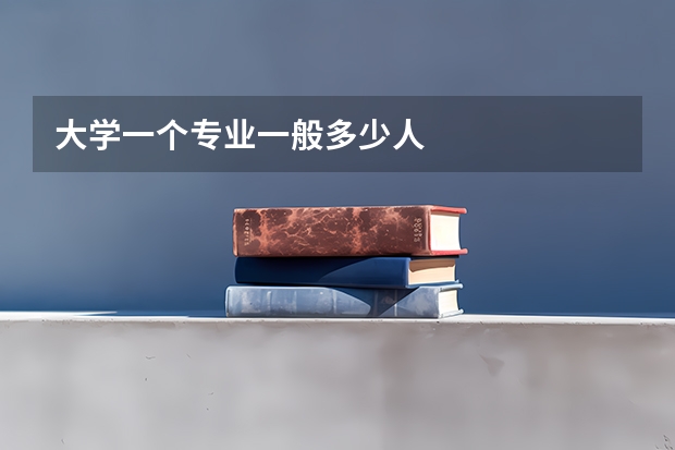 大学一个专业一般多少人