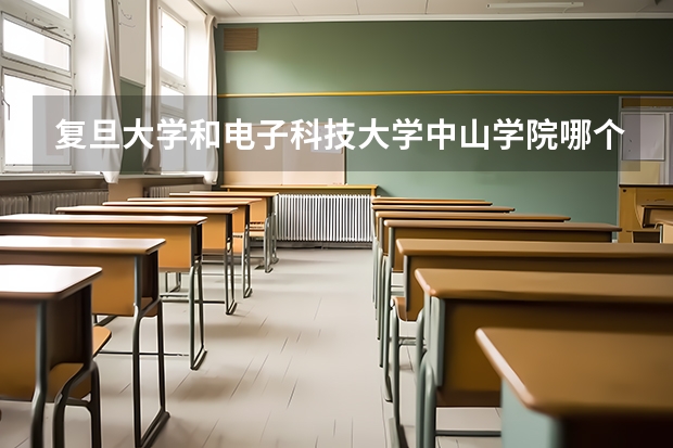 复旦大学和电子科技大学中山学院哪个好 分数线对比