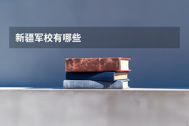 新疆军校有哪些