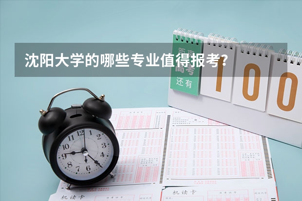 沈阳大学的哪些专业值得报考？