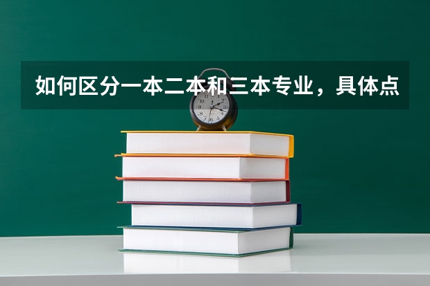 如何区分一本二本和三本专业，具体点谢谢，我还会加分