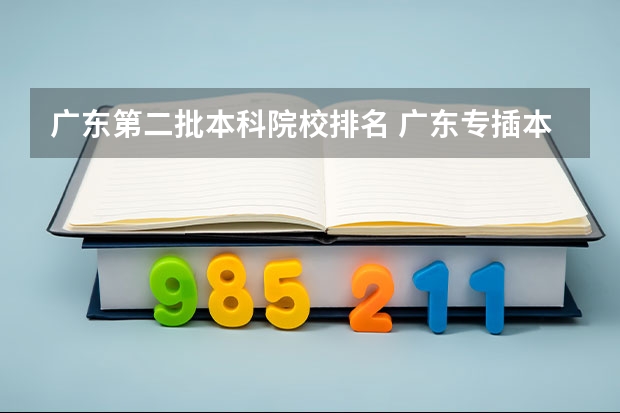 广东第二批本科院校排名 广东专插本最好的前十所大学