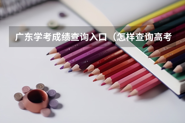广东学考成绩查询入口（怎样查询高考积分？）