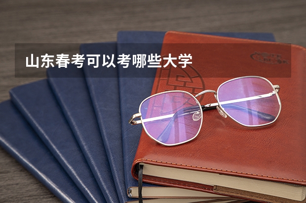 山东春考可以考哪些大学