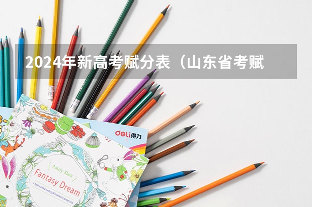 2024年新高考赋分表（山东省考赋分标准）