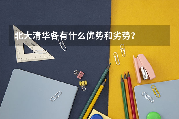 北大清华各有什么优势和劣势？