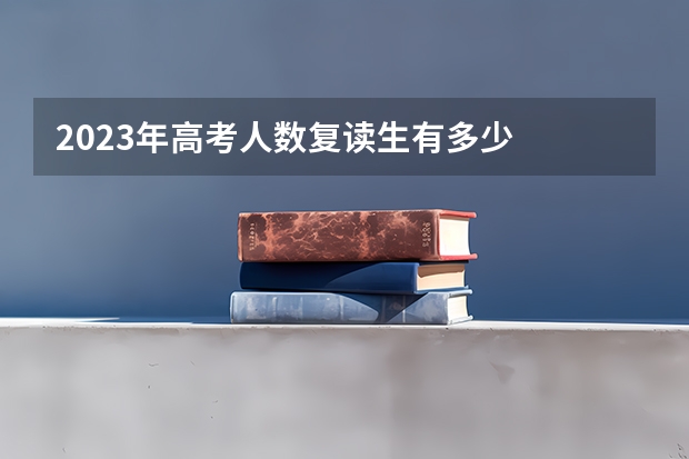 2023年高考人数复读生有多少
