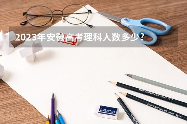 2023年安徽高考理科人数多少?