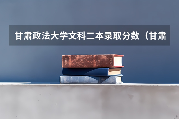 甘肃政法大学文科二本录取分数（甘肃最好的二本大学）