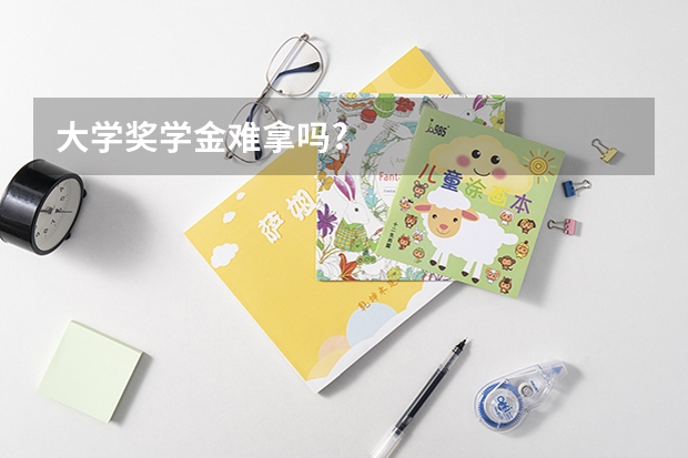 大学奖学金难拿吗?