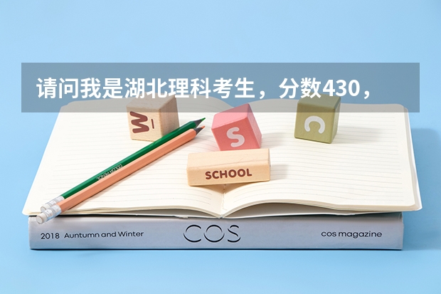 请问我是湖北理科考生，分数430，应该报武汉的哪些三本院校