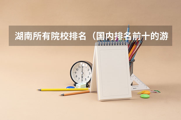 湖南所有院校排名（国内排名前十的游戏动漫设计学院）
