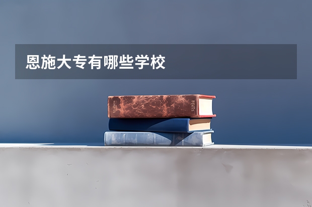 恩施大专有哪些学校