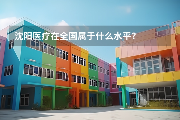 沈阳医疗在全国属于什么水平？