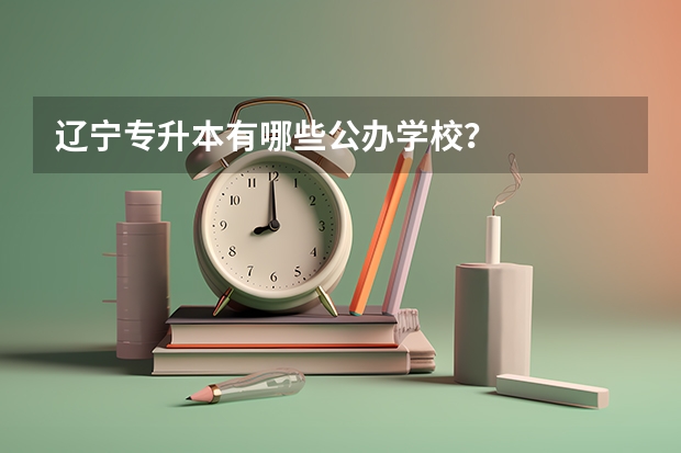 辽宁专升本有哪些公办学校？