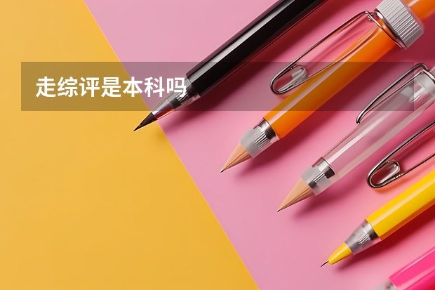 走综评是本科吗