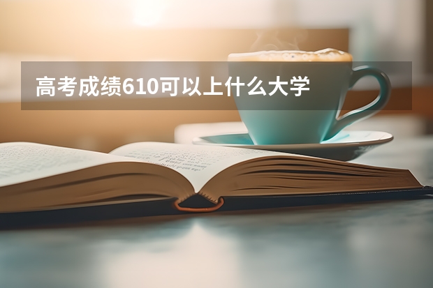 高考成绩610可以上什么大学