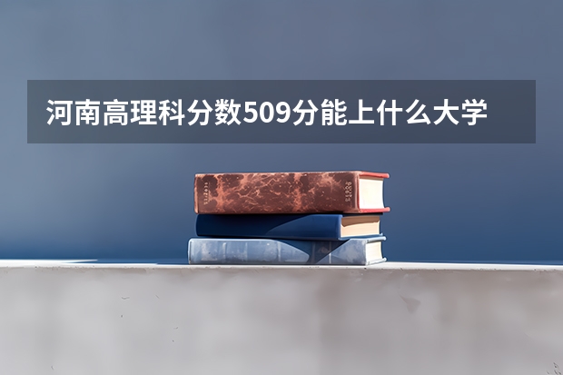 河南高理科分数509分能上什么大学