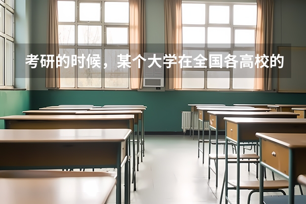 考研的时候，某个大学在全国各高校的分数线一样的吗？