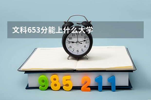 文科653分能上什么大学