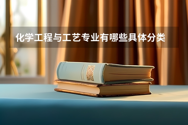 化学工程与工艺专业有哪些具体分类
