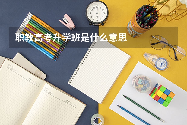 职教高考升学班是什么意思