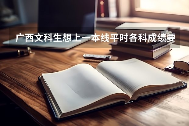 广西文科生想上一本线平时各科成绩要多少分？