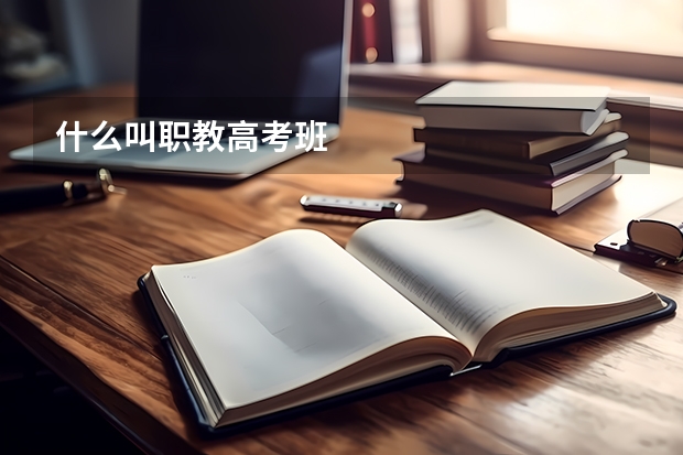 什么叫职教高考班