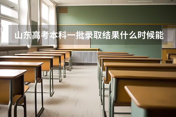 山东高考本科一批录取结果什么时候能查？怎样能看到自己的电子档案状态？