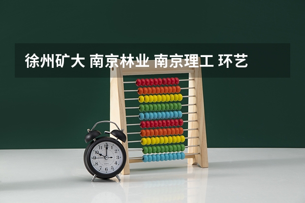 徐州矿大 南京林业 南京理工 环艺专业考研哪个比较好