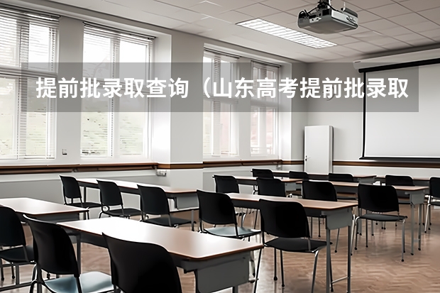 提前批录取查询（山东高考提前批录取查询）
