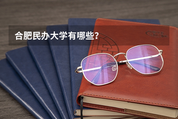合肥民办大学有哪些？