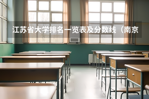 江苏省大学排名一览表及分数线（南京医科大学实力排名）
