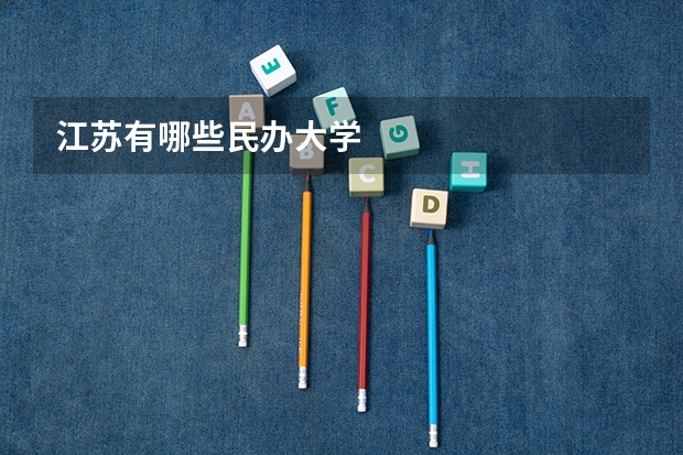 江苏有哪些民办大学