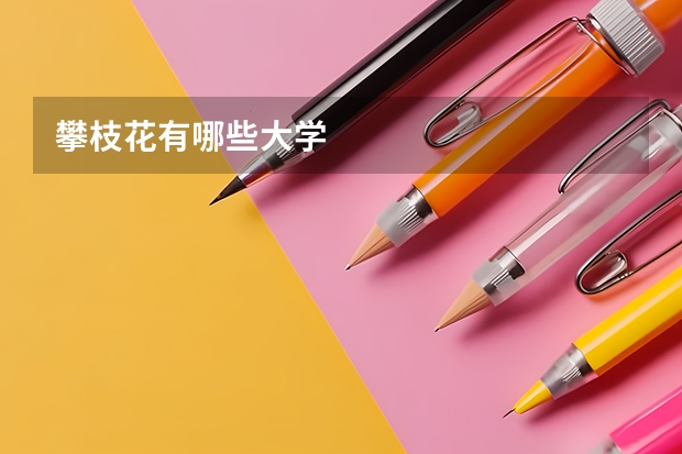 攀枝花有哪些大学