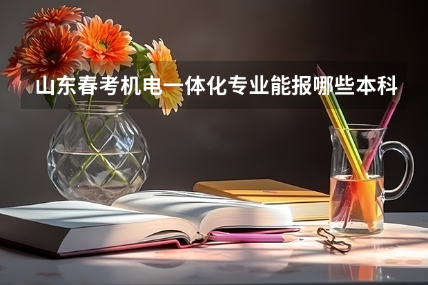 山东春考机电一体化专业能报哪些本科大学？