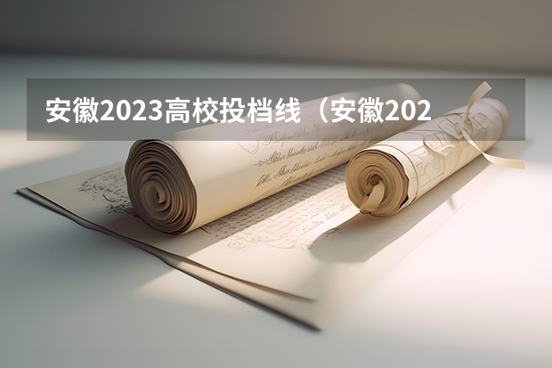安徽2023高校投档线（安徽2023二本院校投档线）