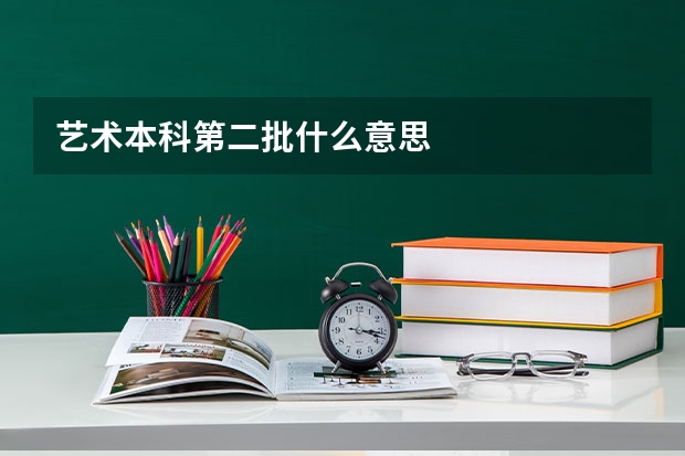 艺术本科第二批什么意思