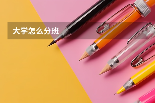 大学怎么分班
